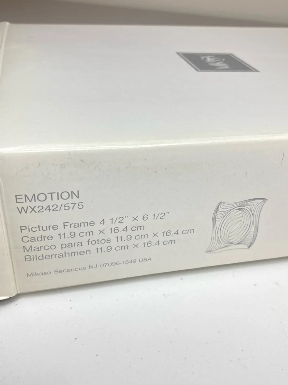 Mikasa Emotion WX242 / 575 Crystal Picture Frame 4 1/2